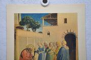 Fratelli Alinari "Beato Angelico Zaccaria serive il nome del neonato" Lithograph   - TvMovieCards.com