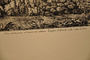 Luigi Rossini "Tempio di Ercole nella città di Corta" Etching Print   - TvMovieCards.com