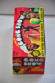 1977 Fleer The Gong Show Empty Bubble Gum Vintage Trading Card Box   - TvMovieCards.com