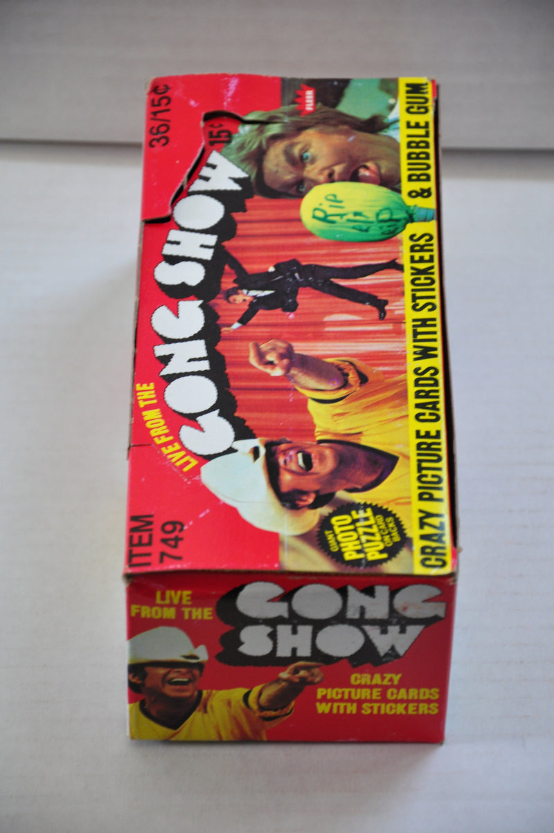 1977 Fleer The Gong Show Empty Bubble Gum Vintage Trading Card Box   - TvMovieCards.com