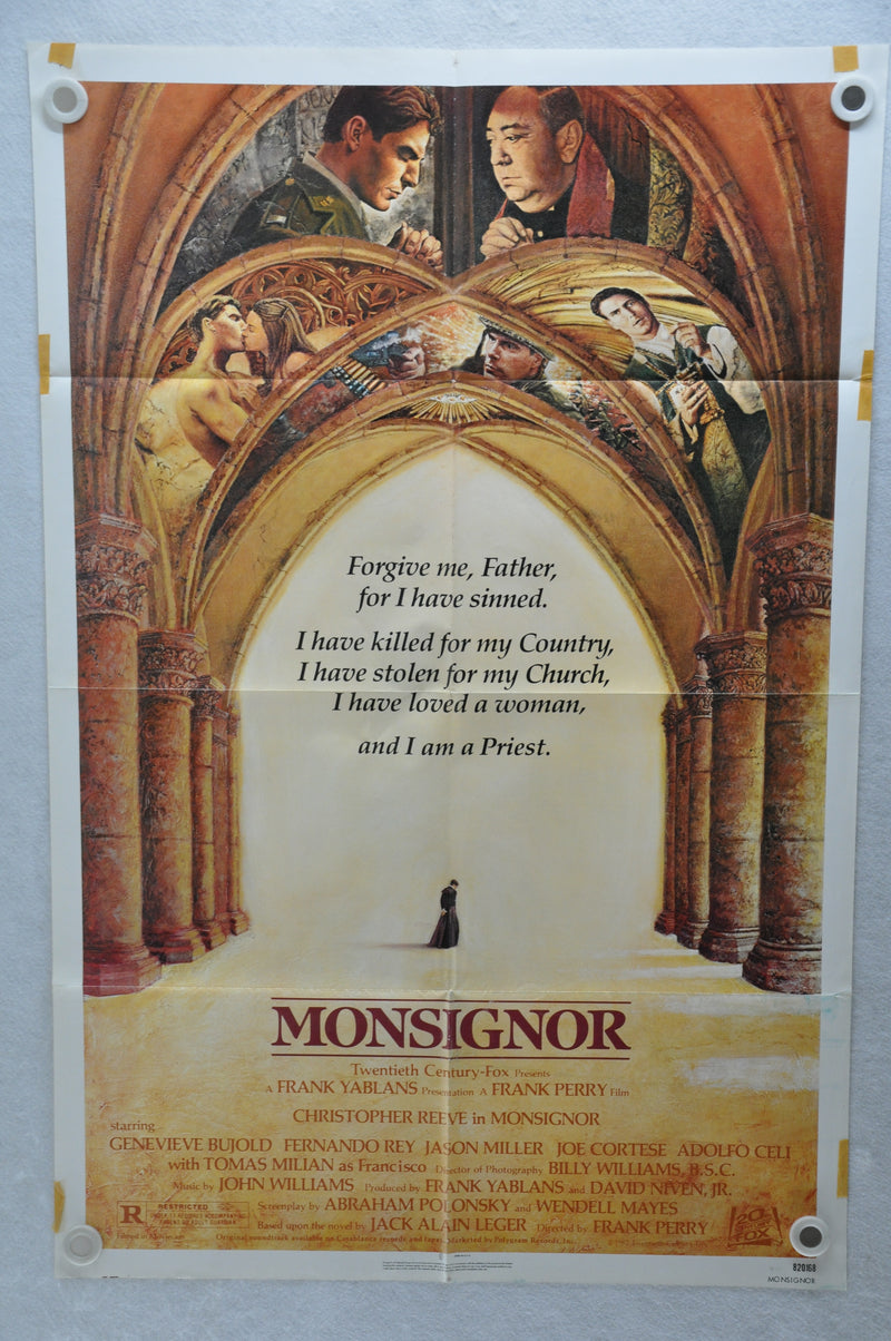 1982 Monsignor Original 1SH Movie Poster 27 x 41 Christopher Reeve   - TvMovieCards.com