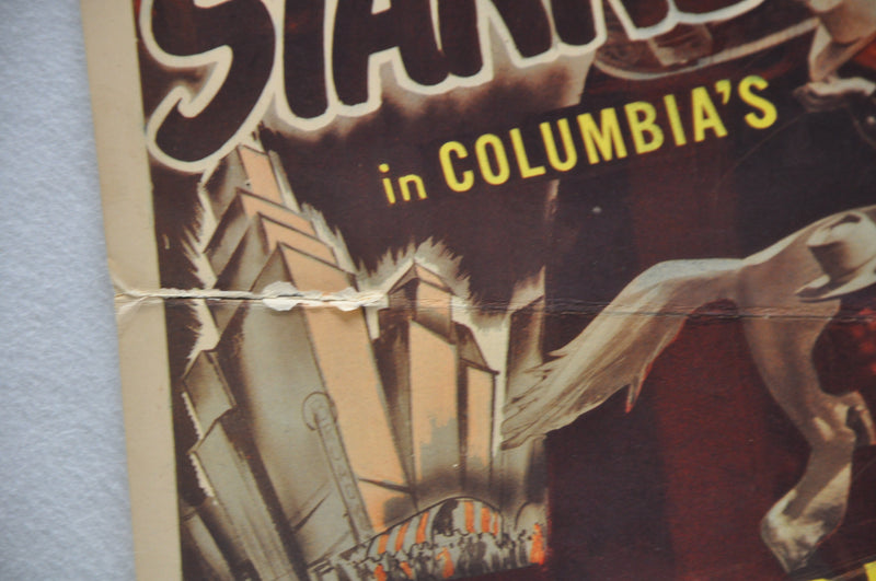 1944 Cowboy From Lonesome River Original Insert Movie Poster Charles Starrett   - TvMovieCards.com