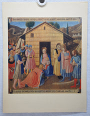 Fratelli Alinari "Beato Angelico L'Adorazione Dei Magi" Lithograph Art Print   - TvMovieCards.com