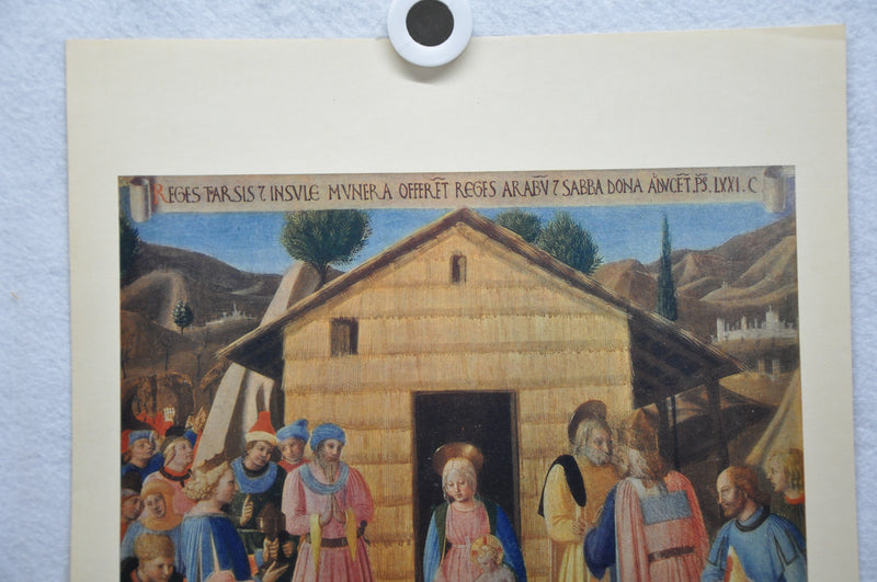Fratelli Alinari "Beato Angelico L'Adorazione Dei Magi" Lithograph Art Print   - TvMovieCards.com