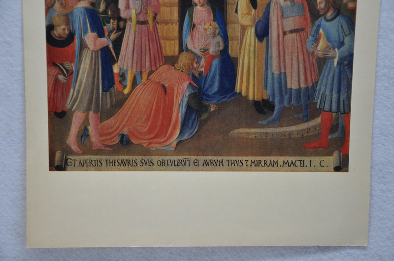 Fratelli Alinari "Beato Angelico L'Adorazione Dei Magi" Lithograph Art Print   - TvMovieCards.com