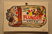 2012 Wacky Packages Series 1 Poster Singles 12" x 18" Non Folded Topps (24 Choic #2 Plunder Bread  - TvMovieCards.com