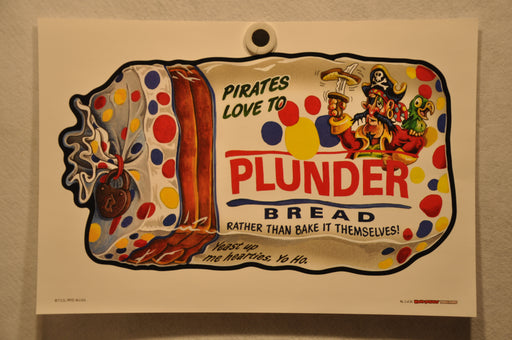 2012 Wacky Packages Series 1 Poster Singles 12" x 18" Non Folded Topps (24 Choic #2 Plunder Bread  - TvMovieCards.com