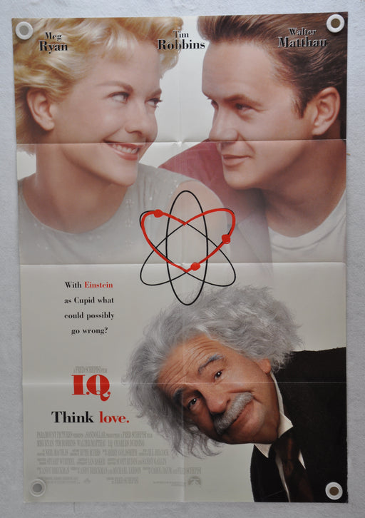 1994 I.Q. 1SH D/S Movie Poster 27 x 41 Tim Robbins, Meg Ryan, Walter Matthau   - TvMovieCards.com