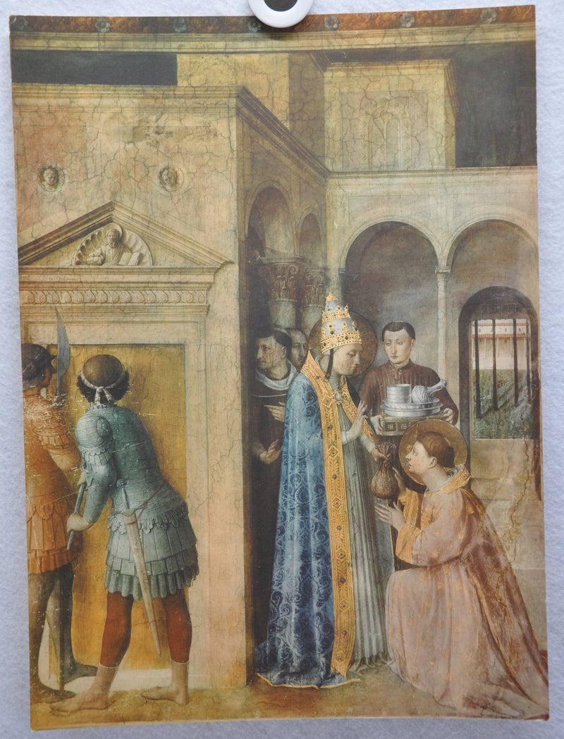 Fratelli Alinari "Pope Sixtus II Delivering To St Lorenzo" Lithograph Art Print   - TvMovieCards.com
