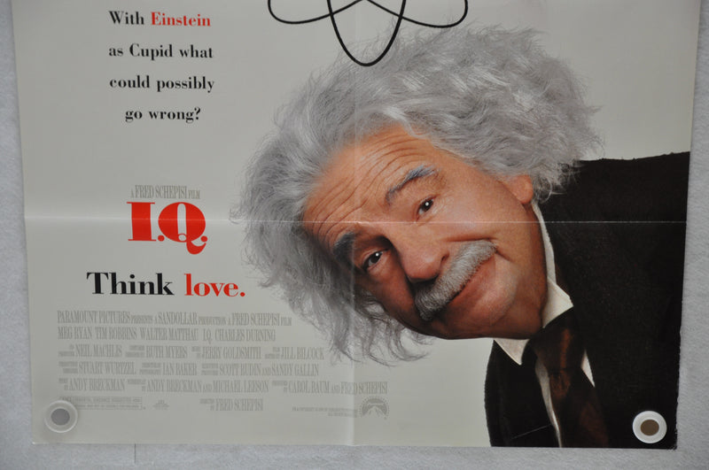 1994 I.Q. 1SH D/S Movie Poster 27 x 41 Tim Robbins, Meg Ryan, Walter Matthau   - TvMovieCards.com