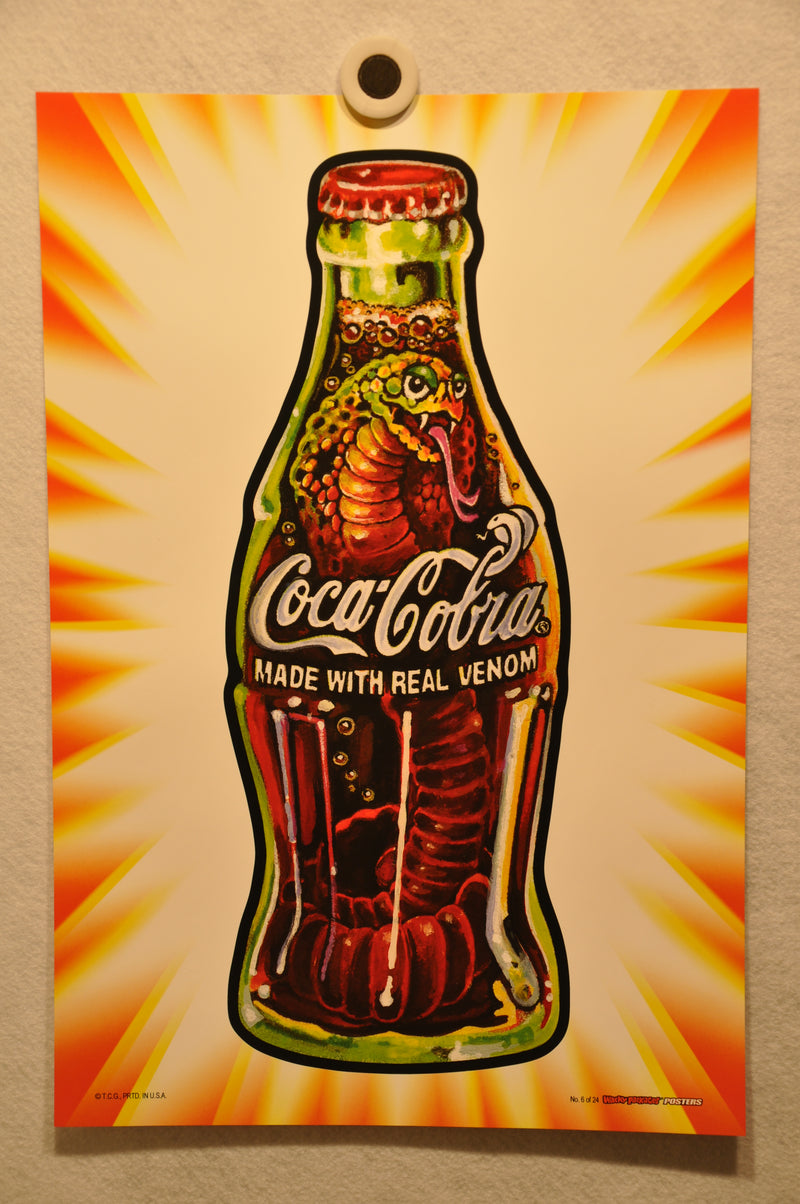 2012 Wacky Packages Series 1 Poster Singles 12" x 18" Non Folded Topps (24 Choic #6 Coca Cobra  - TvMovieCards.com