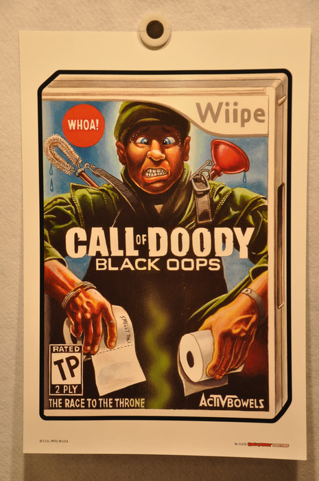2012 Wacky Packages Series 1 Poster Singles 12" x 18" Non Folded Topps (24 Choic #9 Call of Doody  - TvMovieCards.com