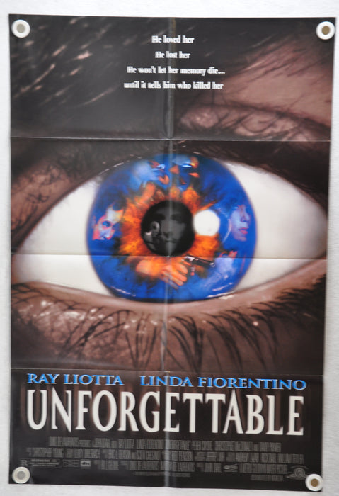 1996 Unforgettable 1SH D/S Movie Poster 27 x 41 Ray Liotta, Linda Fiorentino, Pe   - TvMovieCards.com