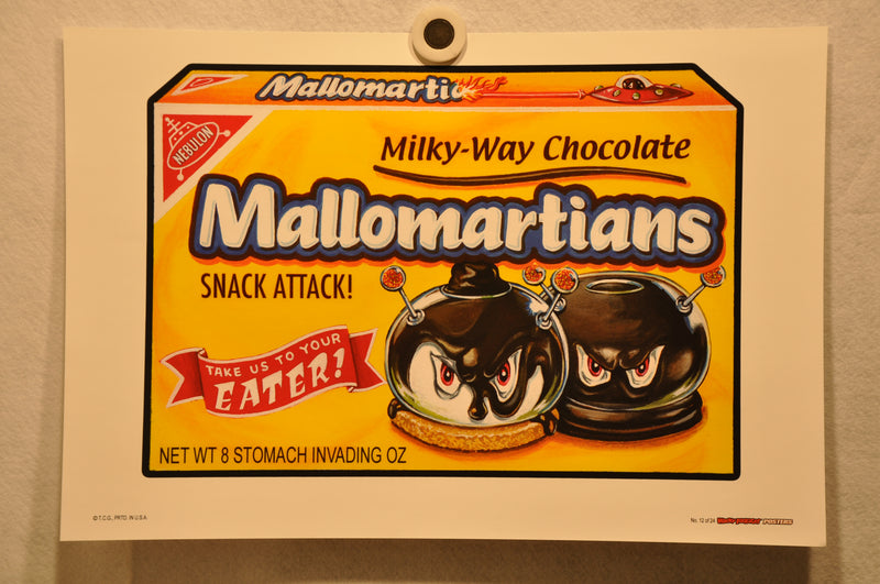 2012 Wacky Packages Series 1 Poster Singles 12" x 18" Non Folded Topps (24 Choic #12 Mailomartians  - TvMovieCards.com