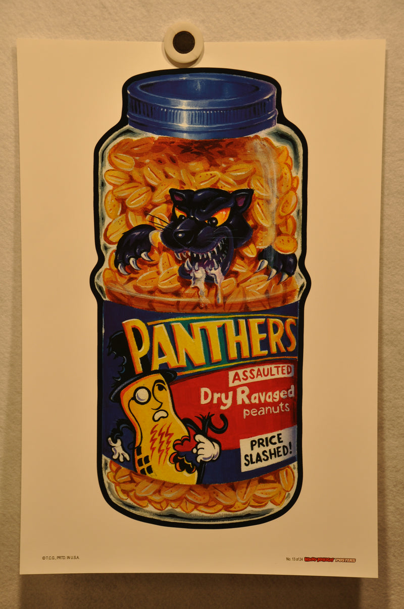 2012 Wacky Packages Series 1 Poster Singles 12" x 18" Non Folded Topps (24 Choic #13 Panthers  - TvMovieCards.com