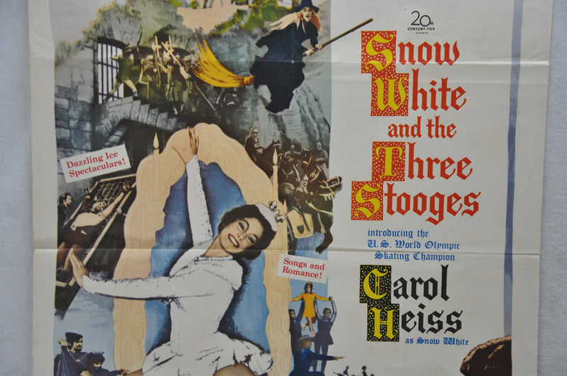Original 1961 Snow White and the Three Stooges Movie Poster 27 x 41 Moe Howard,   - TvMovieCards.com