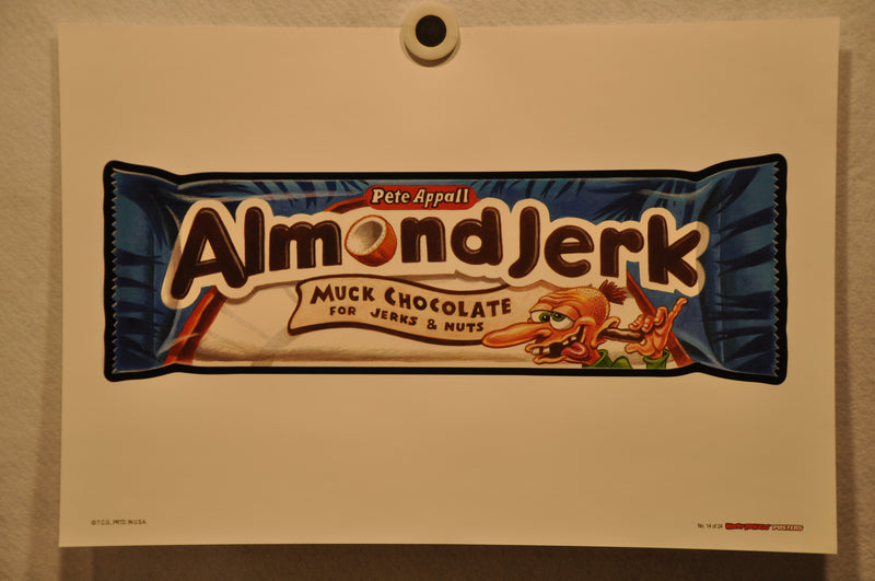 2012 Wacky Packages Series 1 Poster Singles 12" x 18" Non Folded Topps (24 Choic #14 Almond Jerk  - TvMovieCards.com