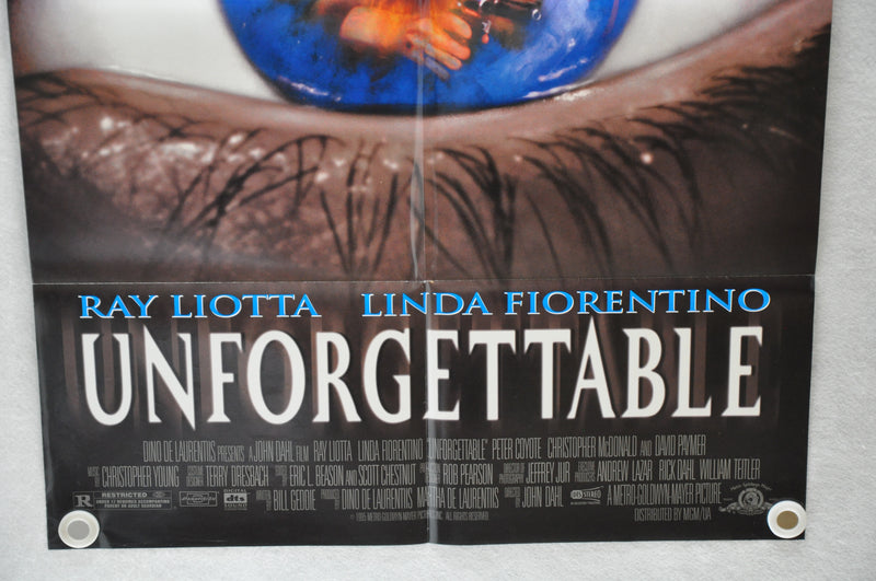 1996 Unforgettable 1SH D/S Movie Poster 27 x 41 Ray Liotta, Linda Fiorentino, Pe   - TvMovieCards.com