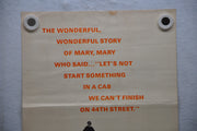 1963 Mary, Mary Original Insert Movie Poster Debbie Reynolds Barry Nelson   - TvMovieCards.com