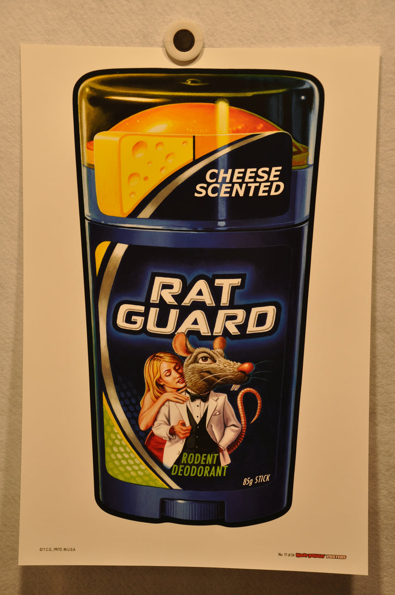 2012 Wacky Packages Series 1 Poster Singles 12" x 18" Non Folded Topps (24 Choic #17 Rat Guard  - TvMovieCards.com