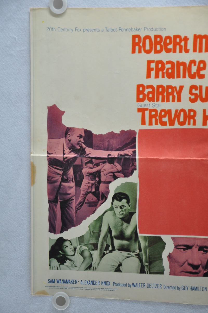 1964 The Man in the Middle Original Half Sheet Movie Poster Robert Mitchum, Fran   - TvMovieCards.com