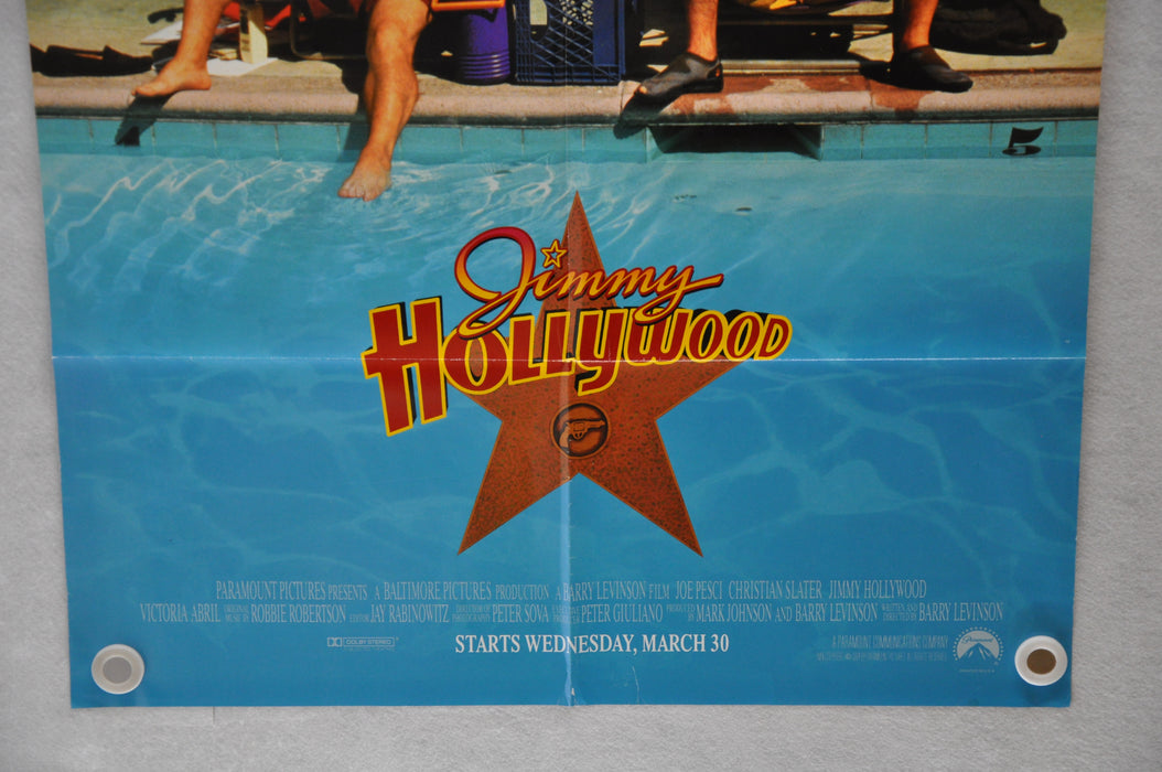 1994 Jimmy Hollywood 1SH D/S Movie Poster 27 x 41 Joe Pesci, Christian Slater   - TvMovieCards.com