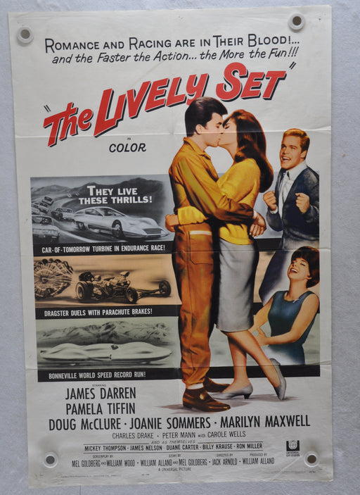 Original 1964 The Lively Set Car Racing Movie Poster 27 x 41 James Darren   - TvMovieCards.com