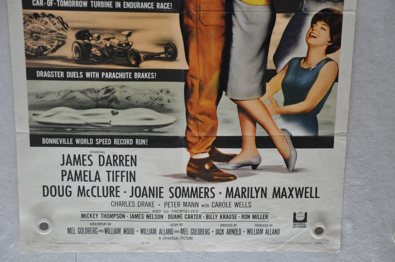 Original 1964 The Lively Set Car Racing Movie Poster 27 x 41 James Darren   - TvMovieCards.com