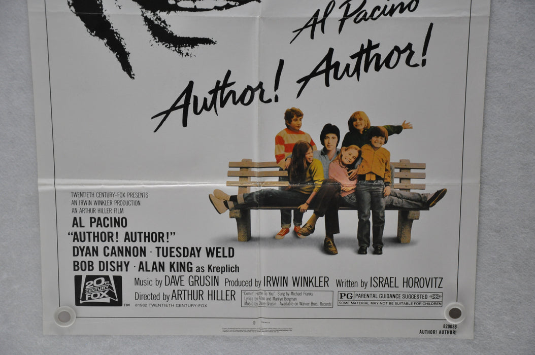 1982 Author! Author! Original 1SH Movie Poster 27 x 41 Al Pacino Dyan Cannon   - TvMovieCards.com