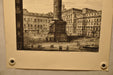Luigi Rossini "Veduta della Colonna Antonina o sia Piazza Colonna" Etching Print   - TvMovieCards.com