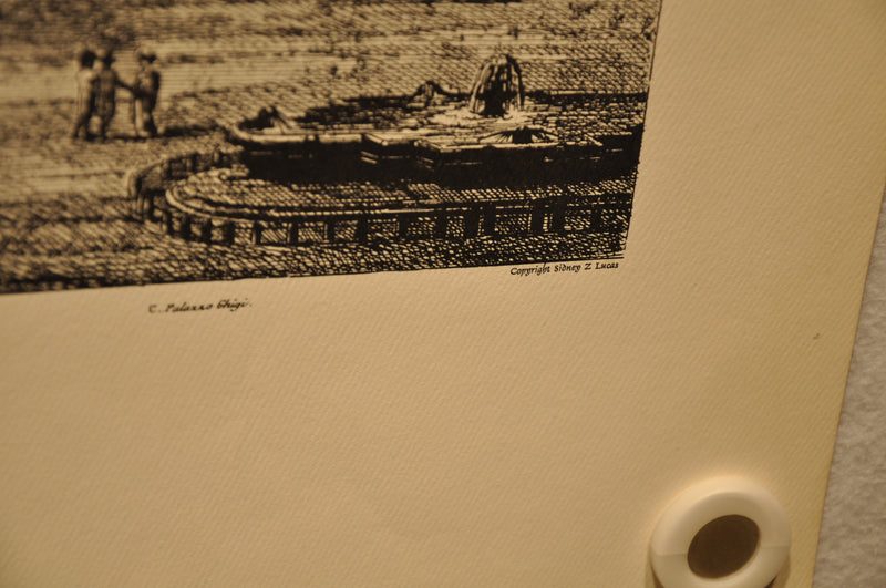 Luigi Rossini "Veduta della Colonna Antonina o sia Piazza Colonna" Etching Print   - TvMovieCards.com