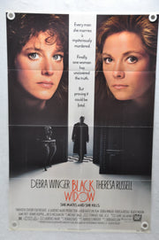 1987 Black Widow Original 1SH Movie Poster 27 x 41 Debra Winger, Theresa Russell   - TvMovieCards.com