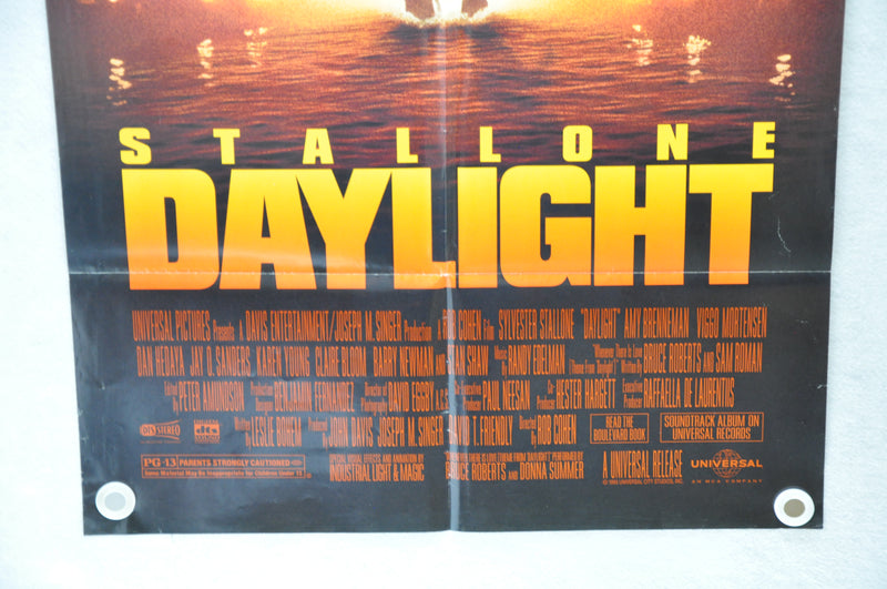 1996 Daylight 1SH D/S Movie Poster 27 x 41 Sylvester Stallone Amy Brenneman   - TvMovieCards.com