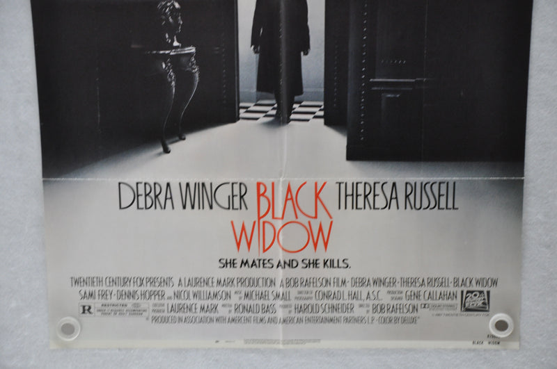 1987 Black Widow Original 1SH Movie Poster 27 x 41 Debra Winger, Theresa Russell   - TvMovieCards.com