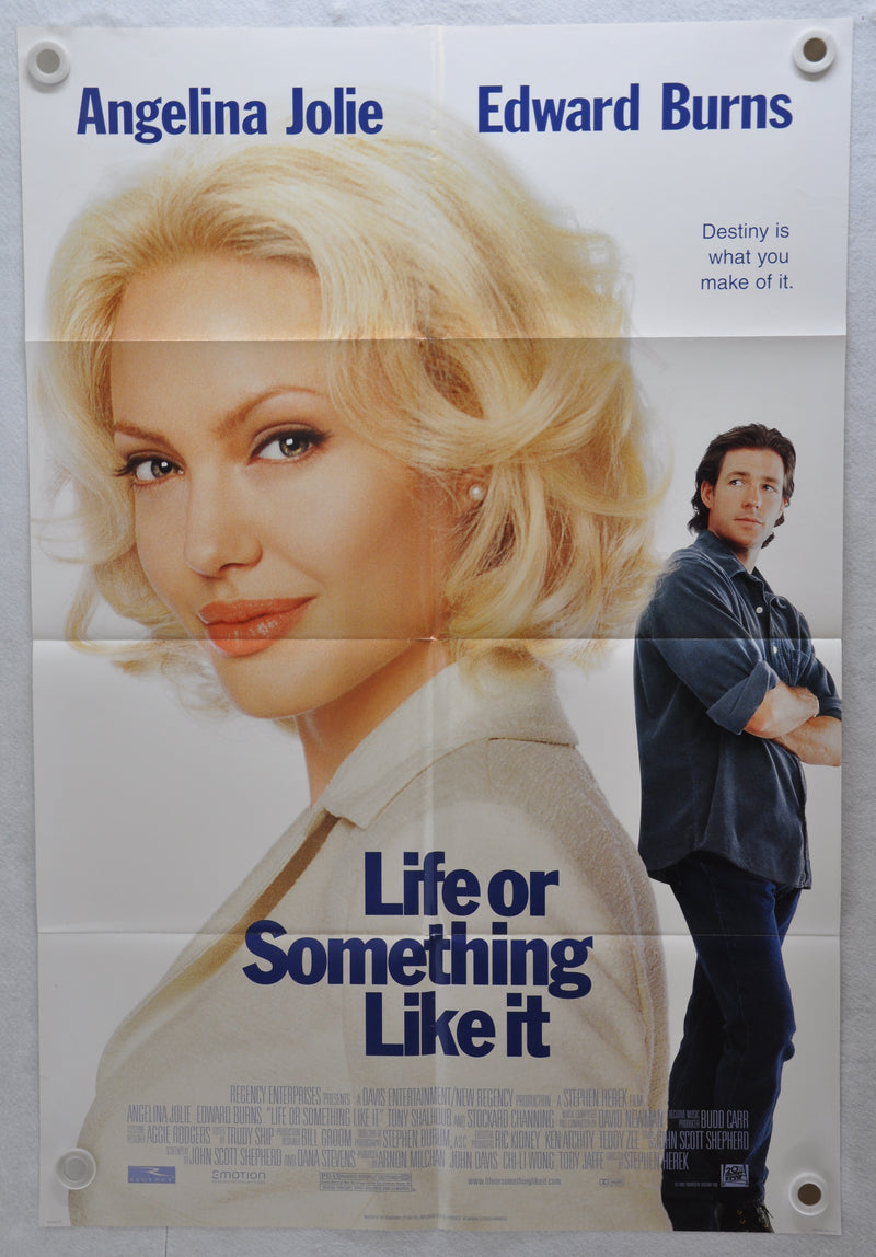 2002 Life or Something Like It 1SH D/S Movie Poster 27 x 41  Angelina Jolie   - TvMovieCards.com