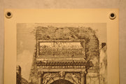 Luigi Rossini "Veduta dell'Arco di Tito" Etching Print   - TvMovieCards.com