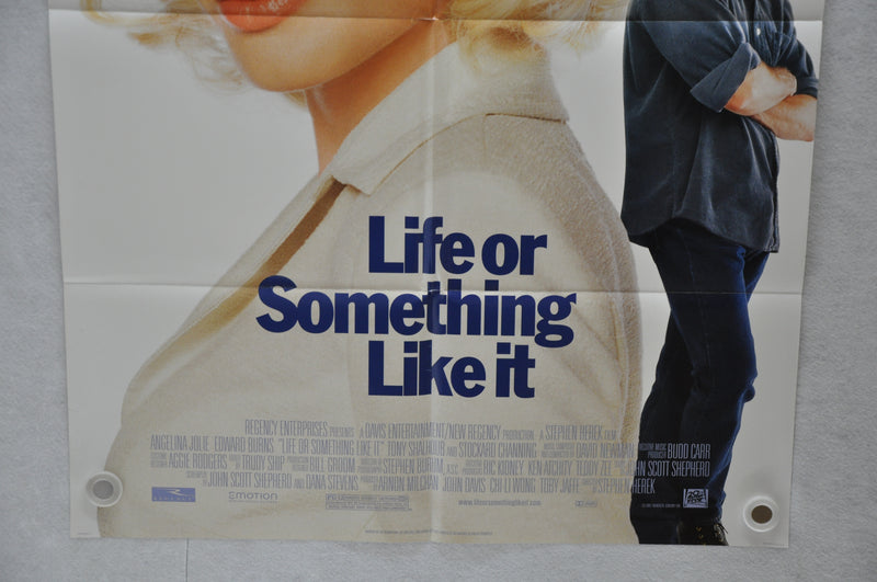 2002 Life or Something Like It 1SH D/S Movie Poster 27 x 41  Angelina Jolie   - TvMovieCards.com