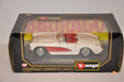 Bburago Diecast Vintage 1/24 1957 Corvette Convertible White & Red Cod.1524   - TvMovieCards.com