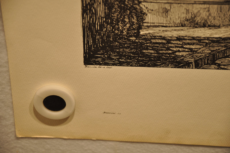 Luigi Rossini "Veduta dell'Arco di Tito" Etching Print   - TvMovieCards.com