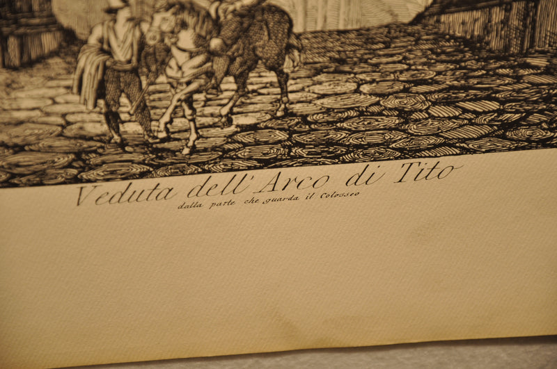Luigi Rossini "Veduta dell'Arco di Tito" Etching Print   - TvMovieCards.com