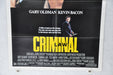 1988 Criminal Law Original 1SH Movie Poster 27 x 41 Gary Oldman, Kevin Bacon, Te   - TvMovieCards.com