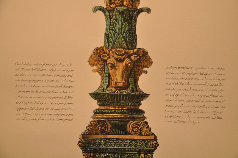 Giovanni Battista Piranesi A Sua Eccellenza il Sig. Principe Color Etching Print   - TvMovieCards.com