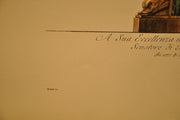 Giovanni Battista Piranesi A Sua Eccellenza il Sig. Principe Color Etching Print   - TvMovieCards.com
