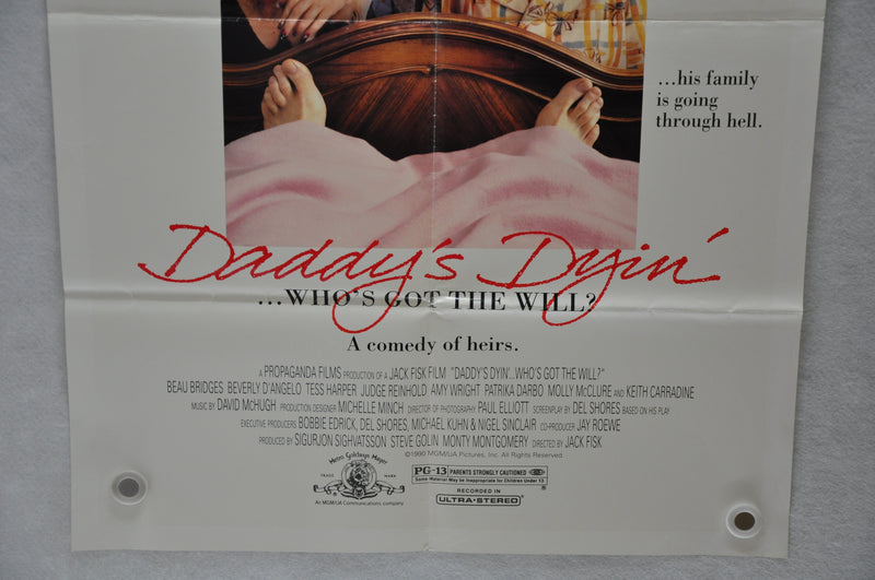 1990 Daddy's Dyin'... Who's Got the Will? Original 1SH Movie Poster 27 x 41   - TvMovieCards.com