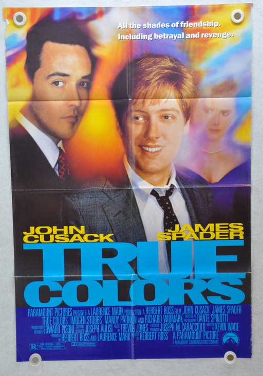 1991 True Colors Original 1SH Movie Poster 27 x 41 John Cusack James Spader   - TvMovieCards.com