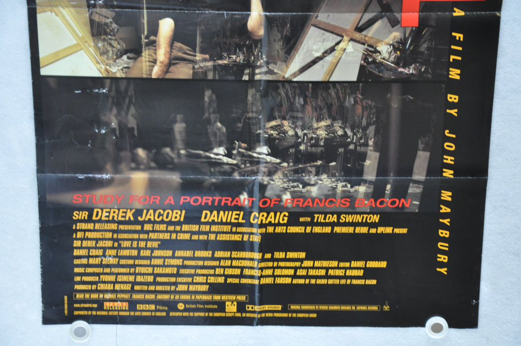 1998 Love Is The Devil Original 1SH Movie Poster 27 x 41 Jacobi Daniel Craig   - TvMovieCards.com