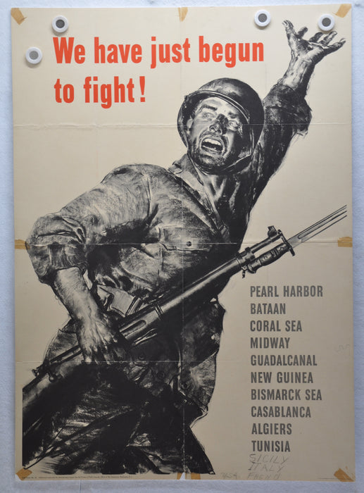 WWII OWI War Poster #62 "We have Just Begun to Fight! (28.5 X 40)   - TvMovieCards.com