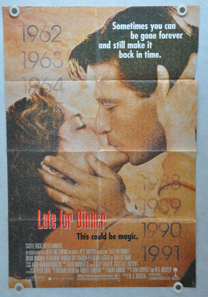 1991 Late for Dinner Original 1SH Movie Poster 27 x 41 Peter Berg Brian Wimmer   - TvMovieCards.com