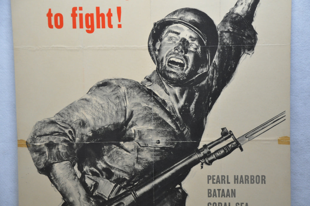 WWII OWI War Poster #62 "We have Just Begun to Fight! (28.5 X 40)   - TvMovieCards.com