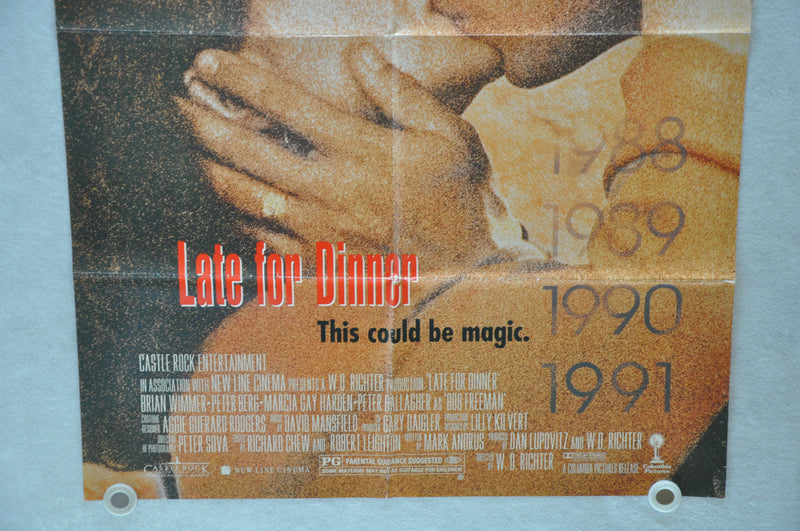 1991 Late for Dinner Original 1SH Movie Poster 27 x 41 Peter Berg Brian Wimmer   - TvMovieCards.com